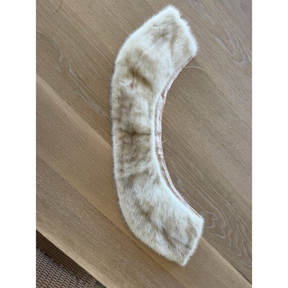 Vintage 70’s Suede Leather Coat Mink Collar XL Chocolate Beige Tan Button Up - Picture 13 of 15